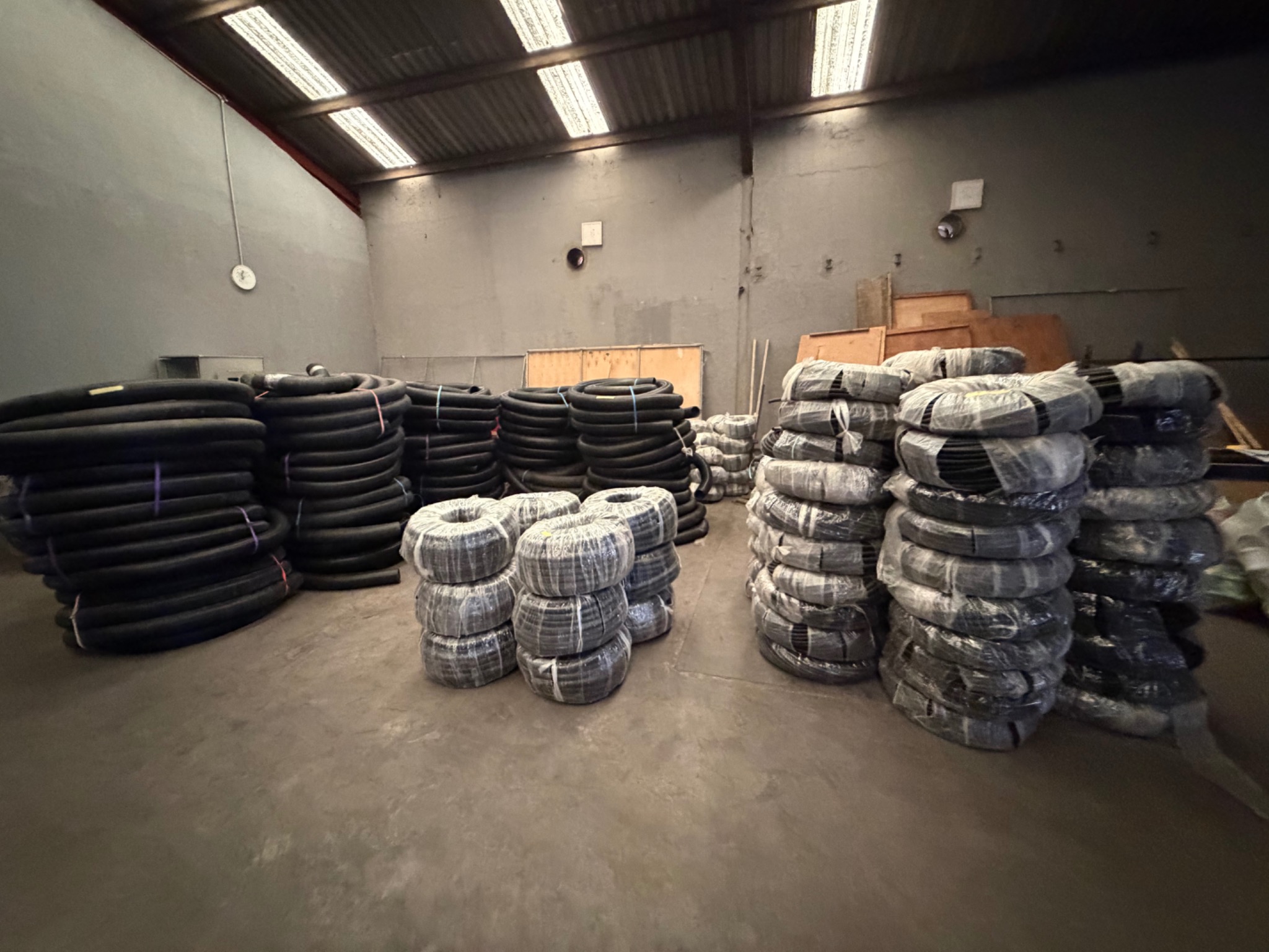 Corrugated pipes supplied for the Niger Republic project, photograph 2