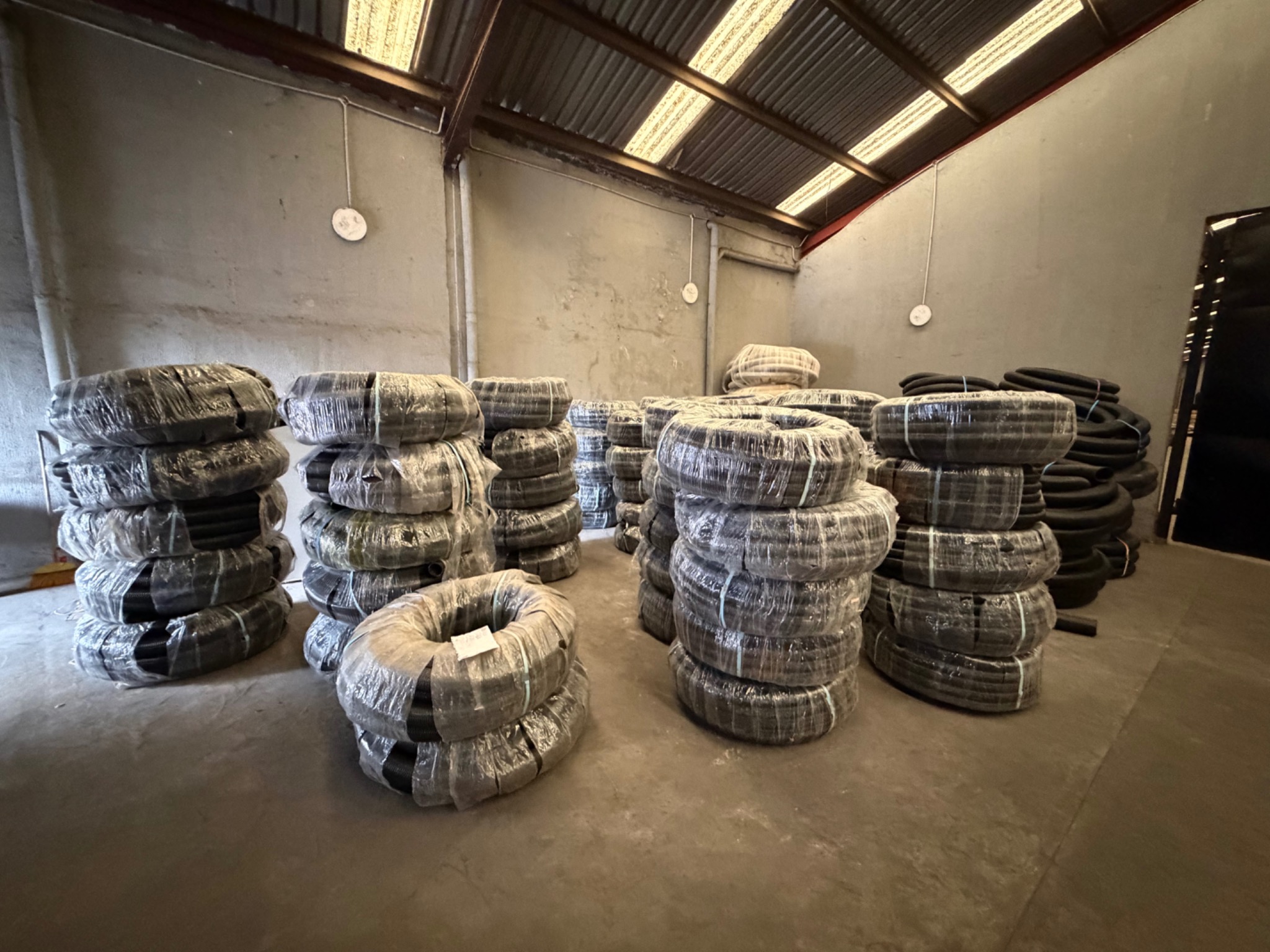 Corrugated pipes supplied for the Niger Republic project, photograph 3